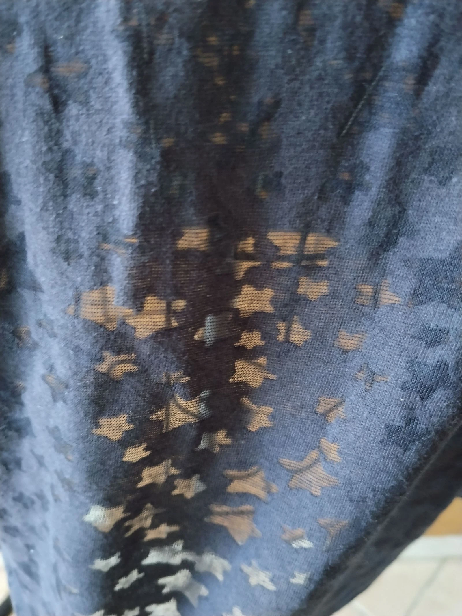 IKKS women's navy blue top with transparent stars size S – photo 2